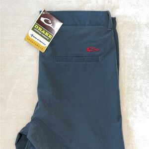 Drake Navy Trousers with Red Accent